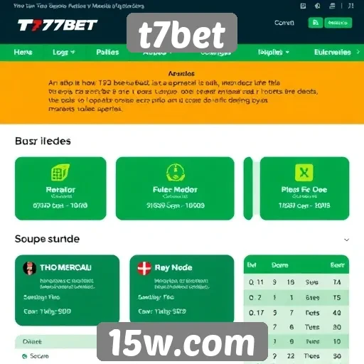 Análise das funcionalidades do site t7bet